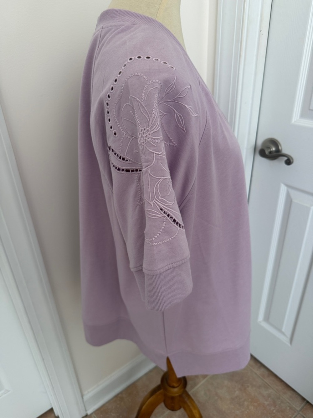 Jane + Delancey Lilac V-Neck Short Sleeve Top